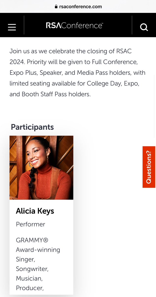 Cybersecurity folks know how to enjoy cos why is RSA Conference ending with a live performance by @aliciakeys ? Loveeeeeeee it! 😂 I’m looking forward to letting my hair down and enjoying every bit of this in San Francisco.