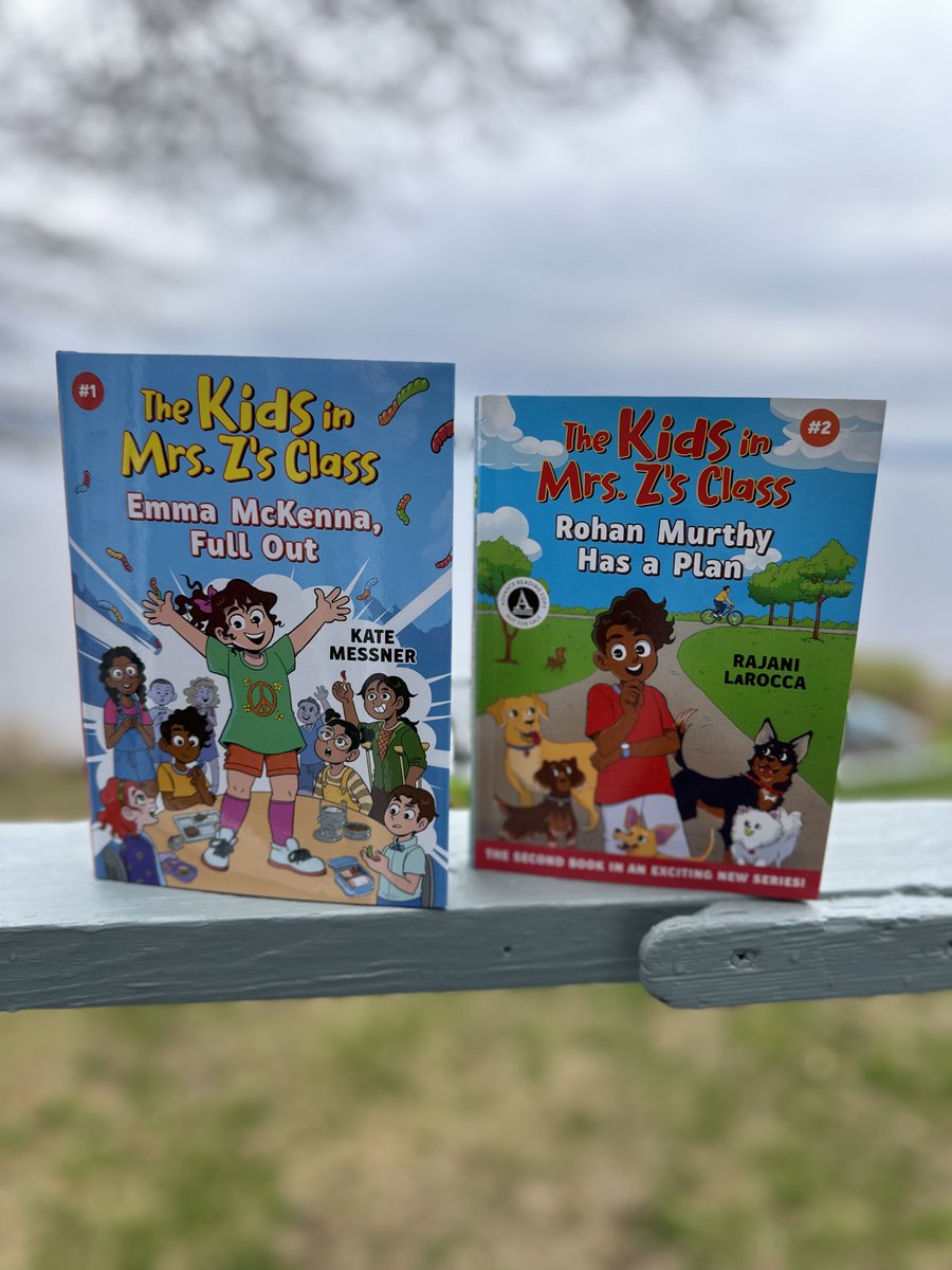 Celebrating a DOUBLE BOOK BIRTHDAY and BRAND NEW SERIES launch today!! My book EMMA MCKENNA FULL OUT and ROHAN MURTHY HAS A PLAN by @rajanilarocca are the first titles in our new multi author series THE KIDS IN MRS. Z'S CLASS! Learn more here: hachettebookgroup.com/landing-page/t…