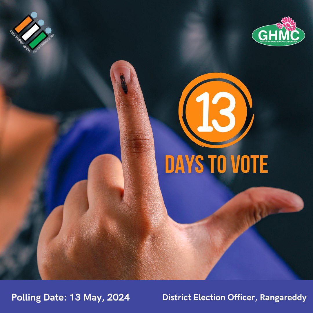 One #vote or five years Regret
#hyderabad #Telangana 
#Votereducation 
@CollectorRRD @CommissionrGHMC @CEO_Telangana