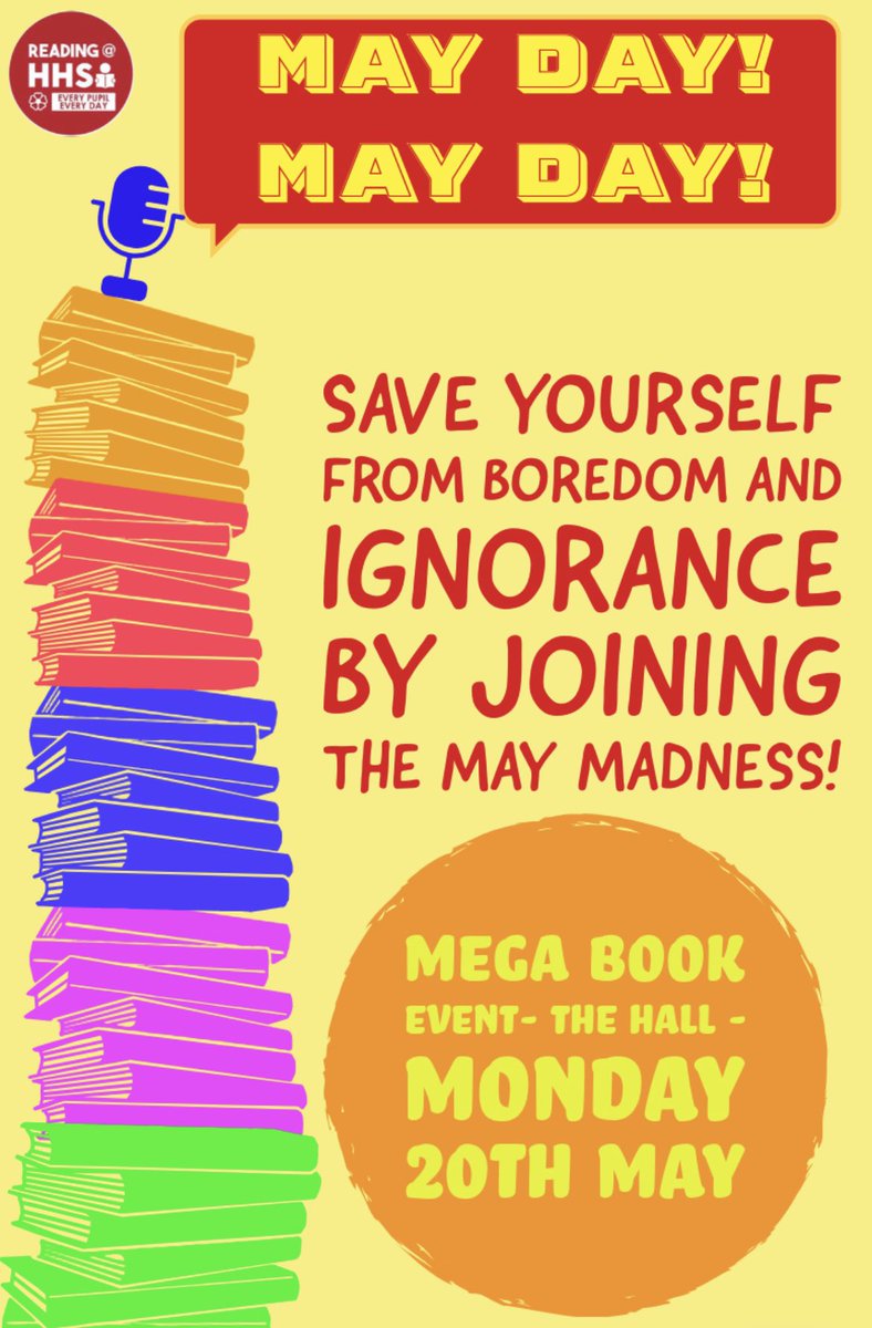 Saving non readers from boredom by encouraging all pupils to join in our May Reading Madness! 📖📚 #ReadingForPleasure #MayMadness