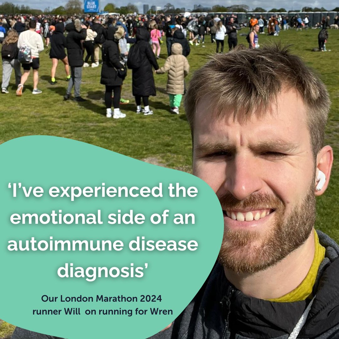 Our #LondonMarathon2024 runner Will on why he chose to run for the @wren_project and experiencing the 'emotional side' of an #autoimmunedisease diagnosis: wrenproject.org/news/london-ma…