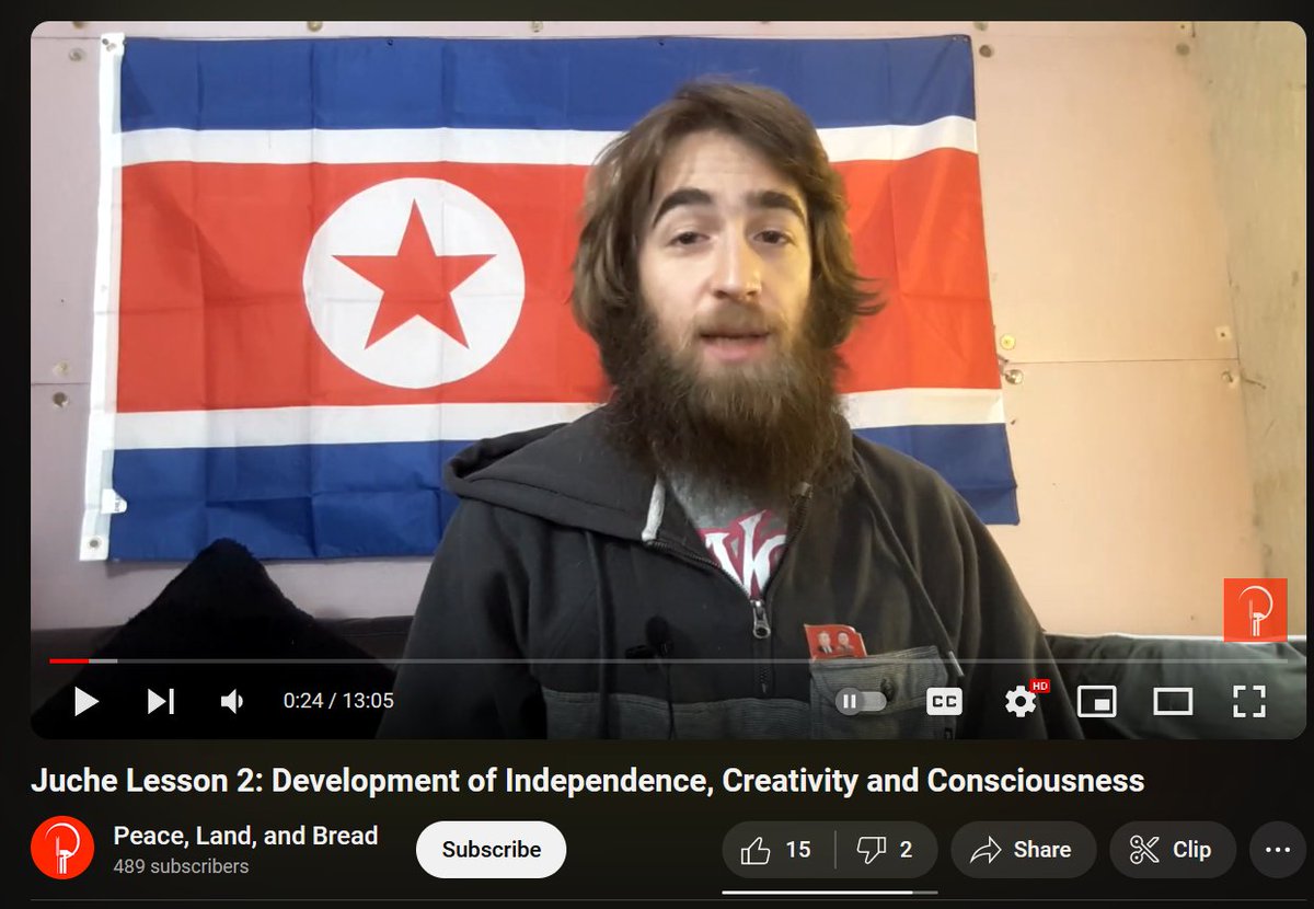 Was looking for a youtube video to give me a hand with marx's manuscripts but found a DPRK supporter who looks like he just came out of the goon basement. 

This is gonna be BadEmpanada in 5 years