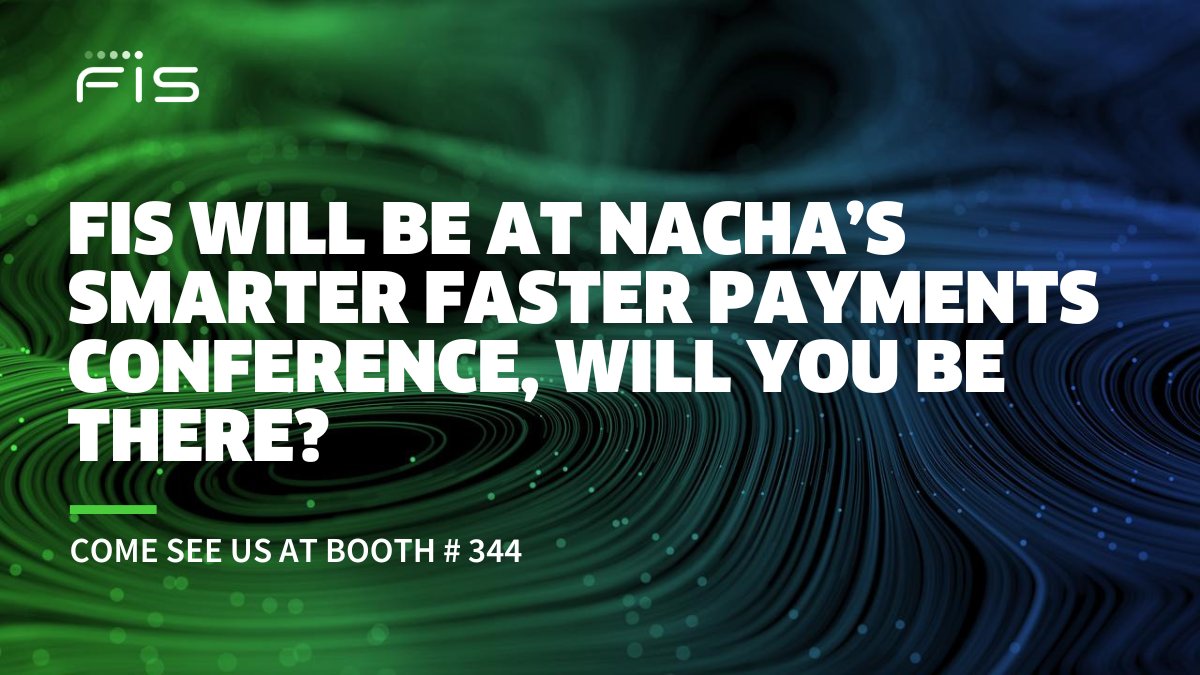 NACHA’s Smarter Faster Payments 2024 conference is May 6-9 and the FIS team will be at booth #344 ready to talk about how we can support you in your CX journey through #payments and #digitalbanking. We look forward to seeing you there: spr.ly/6010j1c10

#NACHA