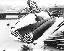 On this date the Peto was launched sideways into the Manitowoc River. This was the first submarine built by the Wisconsin company. The Peto was 311 feet long and built to carry 85 men and 24 torpedoes. [Source: Milwaukee Journal Sentinel]