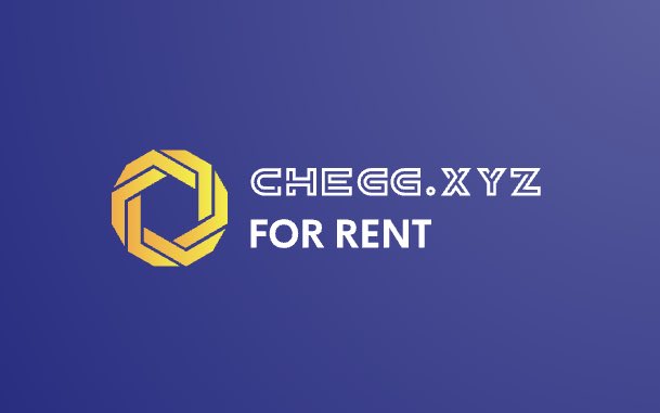 CheGG.xyz  is for rent. 

#Domain #DomainName 
#chegg