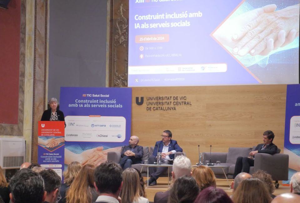 Les #JornadesRDI2024 van concloure amb èxit de participació a #Vic reunint l’ecosistema català dedicat a la #innovació tecnològica dels #serveissocials i la #salut per posar en comú i compartir experiències i aprenentatges. udivulga.uvic.cat/noticies/les-x… @CatedraTICSalut @ticsalut