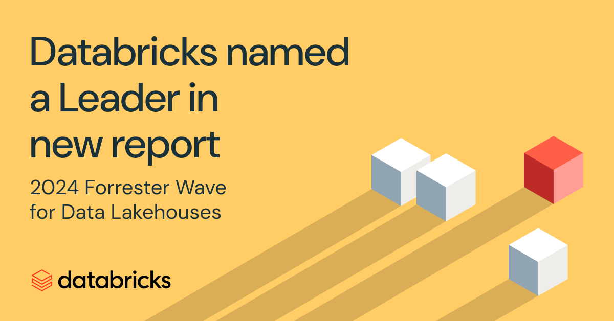 Databricks named a Leader in the 2024 #ForresterWave for Data Lakehouses.

Recognized for our strengths in several areas, including data storage and formats, security and governance, GenAI/LLM, scale, end-to-end integration, and more. Get the full report: dbricks.co/3wfpLp8