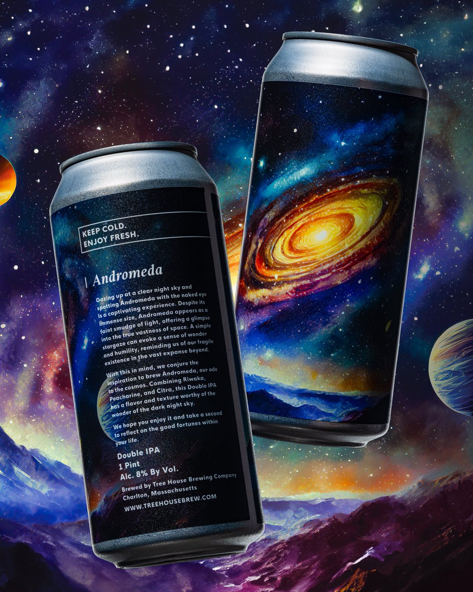 Andromeda was a sleeper hit of 2023, and we could not be more excited to bring it back again for your enjoyment. Featuring unruly doses of Citra, Peacharine, and Riwaka, this gem expresses the best attributes of these heavily citrus and stone fruit-forward hops. We can't wait…