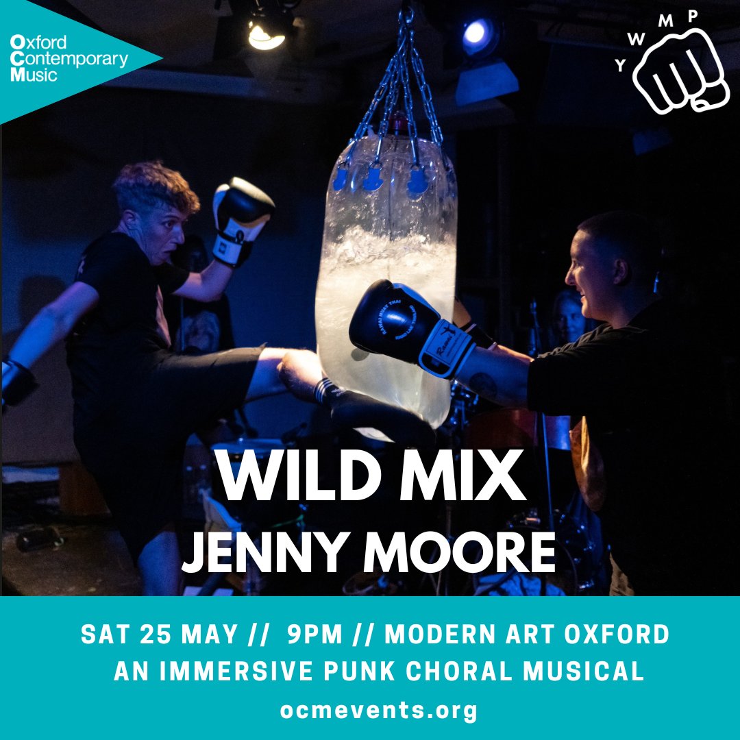 No. 80 festival is on Sat 25th May. It includes Wild Mix, an immersive punk choral musical with a giant sound-producing boxing bag!

Free tix: ywmp.org.uk/no80

Photo: Jenny Fave

Funded by @prsfoundation @PPLUK @ace_national
#ocm #FundedbyPRSF
@aftonsam @YWMPoxford