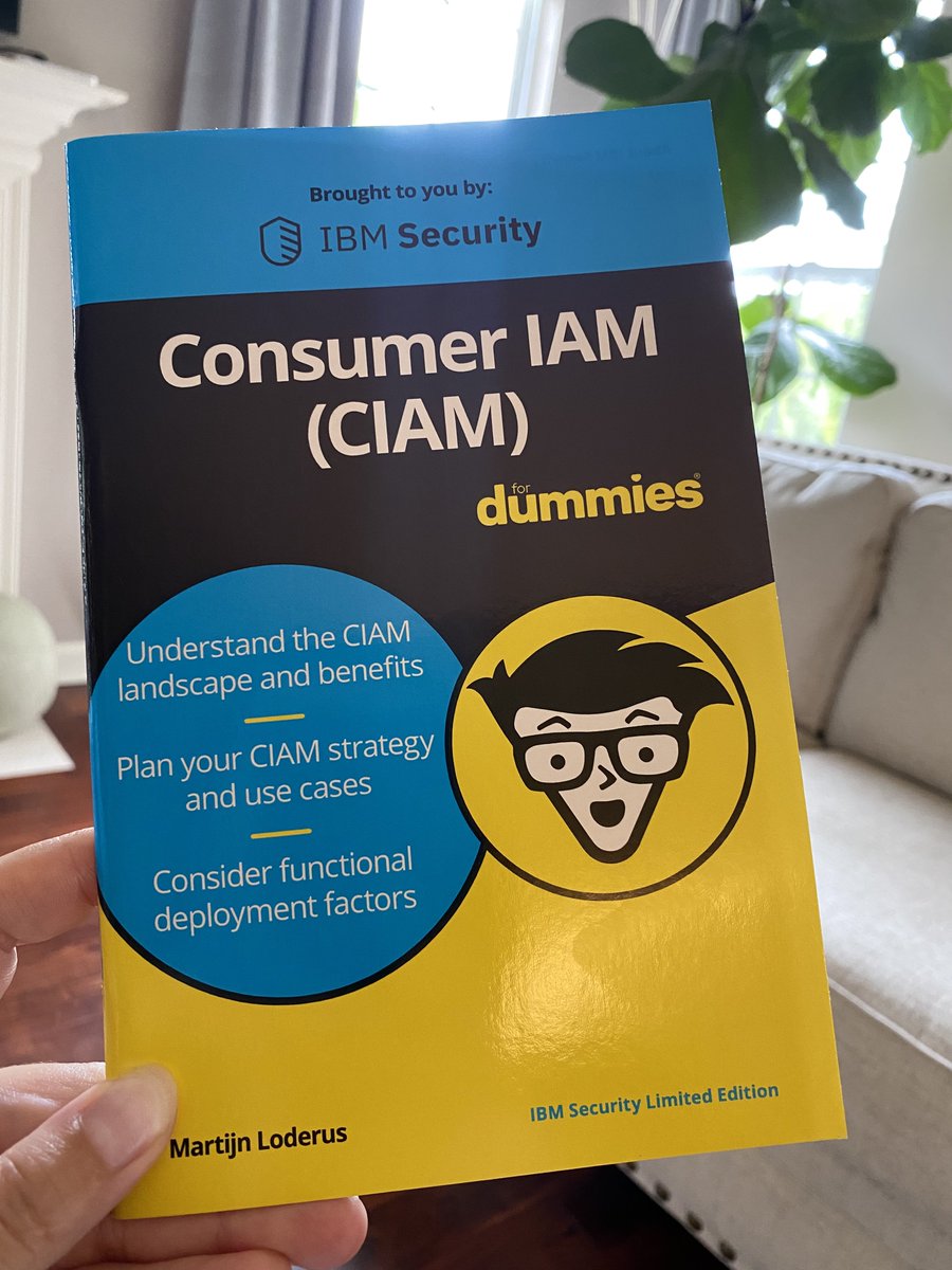 Just stumbled upon this gem. 📓

It’s a book written by Martijn Loderus for @IBMSecurity on identity and access management, specifically CIAM.

I then went to my web browser and asked “what is the revenue growth of IAM in the next five years?” Turns out, IAM will be a 32 billion