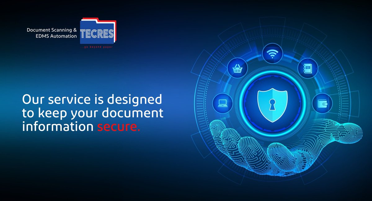 Trust Tecres for secure document management solution

#TecresTechnologies
#DocumentScanning
#EDMSAutomation
.