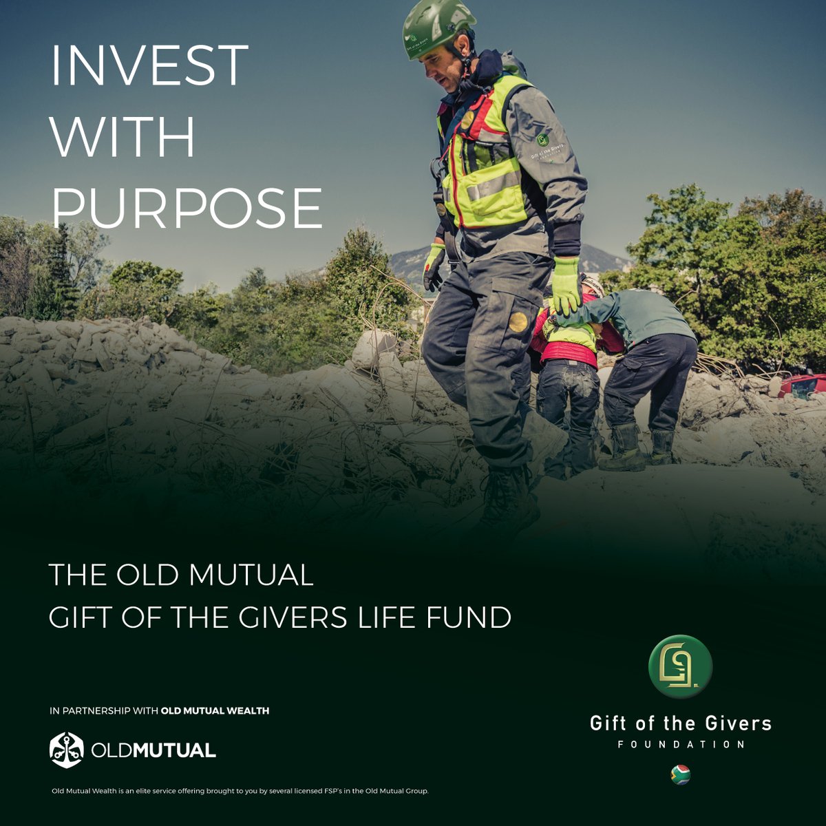 Sponsored: Gift of the Givers and Old Mutual Wealth have partnered to launch the Old Mutual Gift of the Givers Life Fund where investors can invest with purpose. Learn more here: t.ly/I3ZLU #OldMutualWealth #GiftoftheGivers #MakeADifference