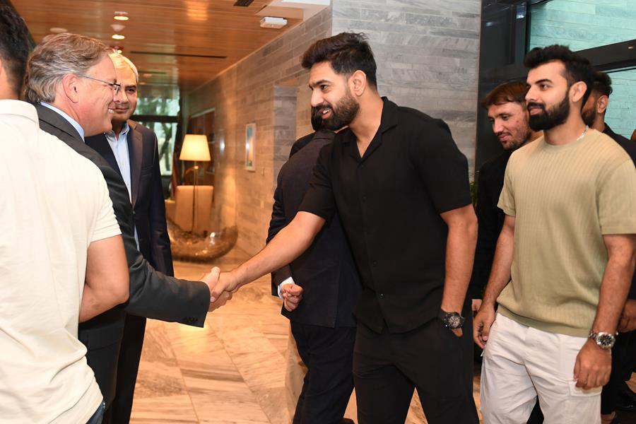 U.S. Ambassador Donald Blome hosted the #Pakistan National Team Cricket players for a meet-and-greet at the U.S. Embassy in #Islamabad #usa #T20WorldCup2024