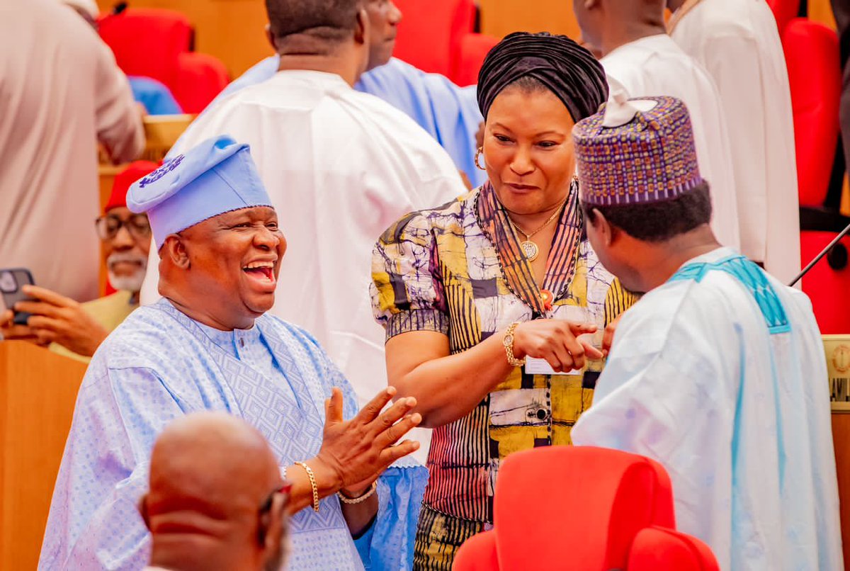 📸 : Nigerian Senate @NGRSenate Reconvenes After Easter and Sallah Holidays. President of the Senate, Godswill Akpabio @Senator_Akpabio, presided over the plenary session as the senators returned to work today.