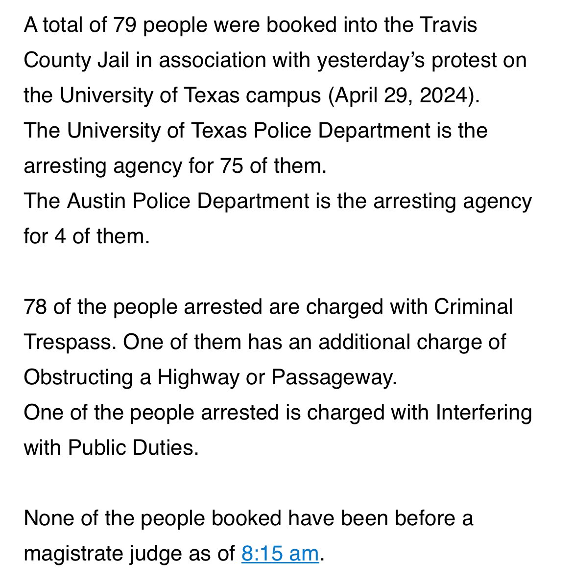 Travis County Jail Amid Complaints, Travis County Judges Change 'jail