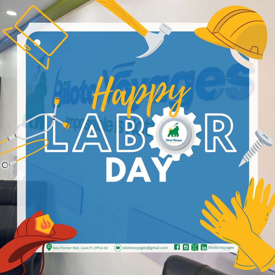 Happy Labor Day to all of you!
Thank you for your hard work, dedication, and direct contributions towards your growth and goals.

#LaborDay2024 #visa #airtickets #bilotovoyages #travel #tours #ExploreUganda