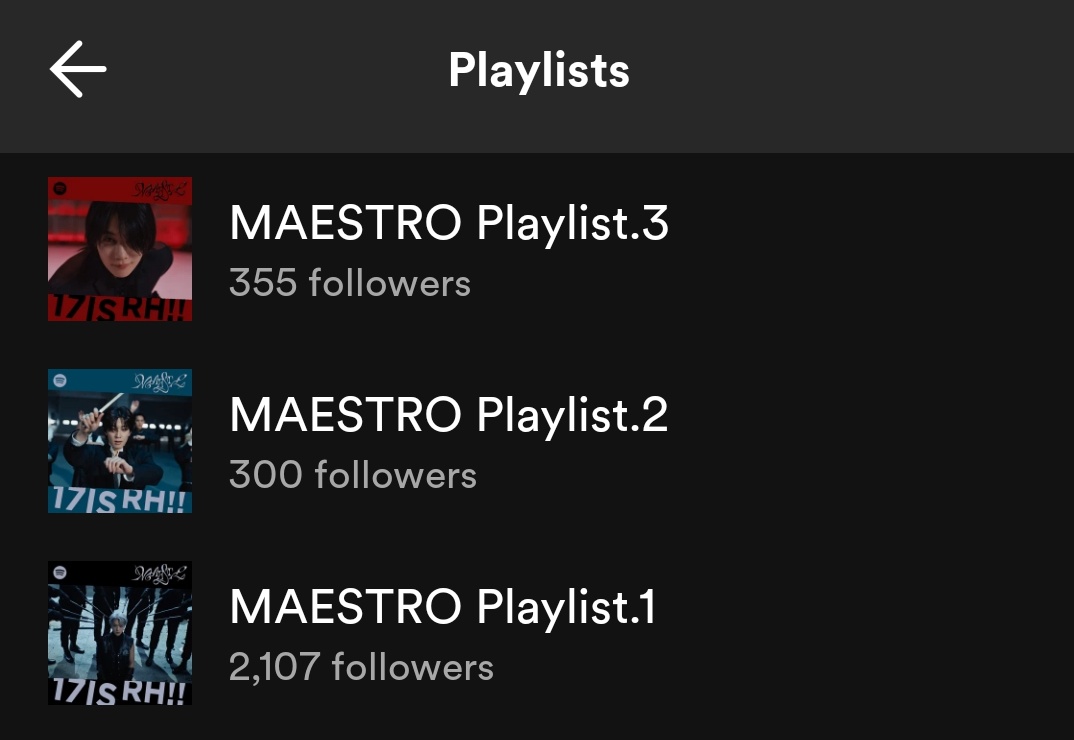 Save these playlists if you're still looking for one to play overnight. We can do better for the 2nd day and give the real MAESTROs our all. ⚠️ 10 HOURS LEFT ⚠️

SHARE EVERYWHERE
1. open.spotify.com/playlist/6jR4o…

2. 
open.spotify.com/playlist/6GH57…

3. open.spotify.com/playlist/2jlD0…

STREAM MAESTRO