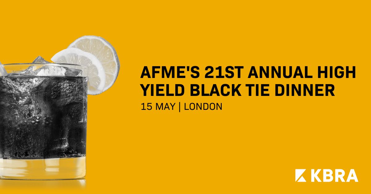 KBRA will proudly be sponsoring AFME’s 21st Annual #HighYield Black Tie Dinner, taking place on 15 May, in London. Read our latest #structuredfinance research on bit.ly/3xP7hwc or learn more about this prominent industry event here: bit.ly/3xLavku #interestrates