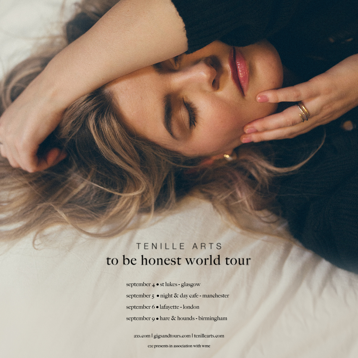 ✨ @TenilleArts has announced the 'to be honest world tour' - with a string of headline UK shows this September! 💕 Tickets go on sale 10am this Fri via @gigsandtours & @AXS_UK