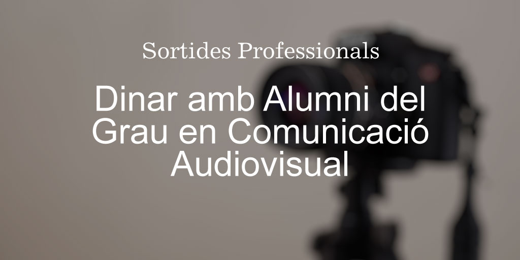 Curses el #grau en #ComunicacióAudiovisual a la #UPFBarcelona? La propera setmana tens l'oportunitat de dinar amb 3 #AlumniUPF i conèixer les seves experiències. Només t'has d'inscriure 👉 i.mtr.cool/uuhxagvygi 🗓️ 08/05/24 🕝 14.30 h #DinarAlumniUPF #ComunicacióUPF