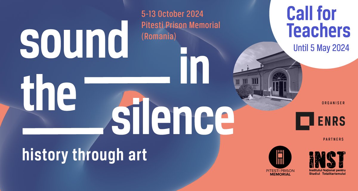 📣 It’s your last call to apply to take part in our educational project – Sound in the Silence! 📝 Aimed to encourage students to actively reflect on the history of the 20th century through art ❗️Applications deadline is this Sunday, 5 May. Apply here: enrs.eu/edition/sound-…