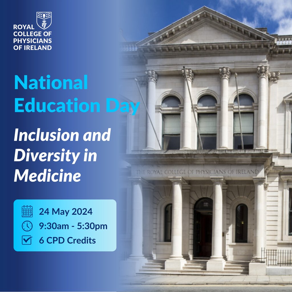 This event aims to foster equity and celebrate diversity in education and healthcare delivery. Our speakers will also discuss the health and wellbeing challenges facing Trainees. @RCPI_Trainees Book now 👉 eur.cvent.me/xL2mq