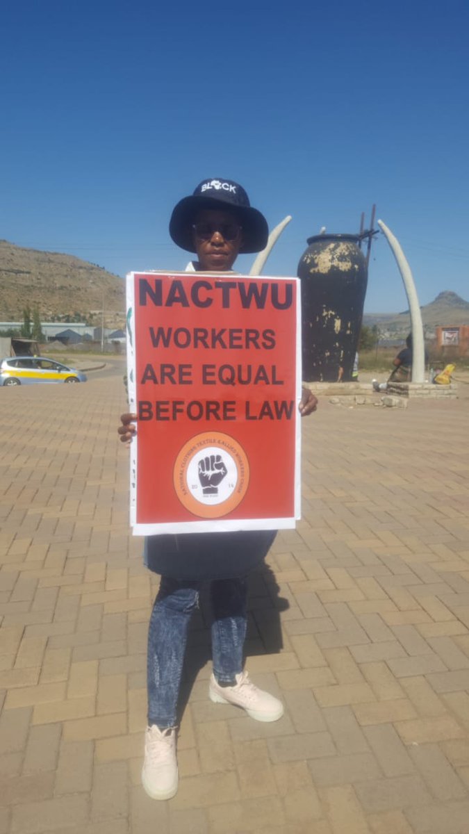 ABA Justice Defenders Program (@justicedefend) on Twitter photo Today, <a href="/chr_aba/">ABA Human Rights</a> partner NACTWU, #Lesotho unions, and workers filed a constitutional claim for discrimination because textile & security sectors get only half as much paid leave as all other workers in Lesotho Today, <a href="/chr_aba/">ABA Human Rights</a> partner NACTWU, #Lesotho unions, and workers filed a constitutional claim for discrimination because textile & security sectors get only half as much paid leave as all other workers in Lesotho