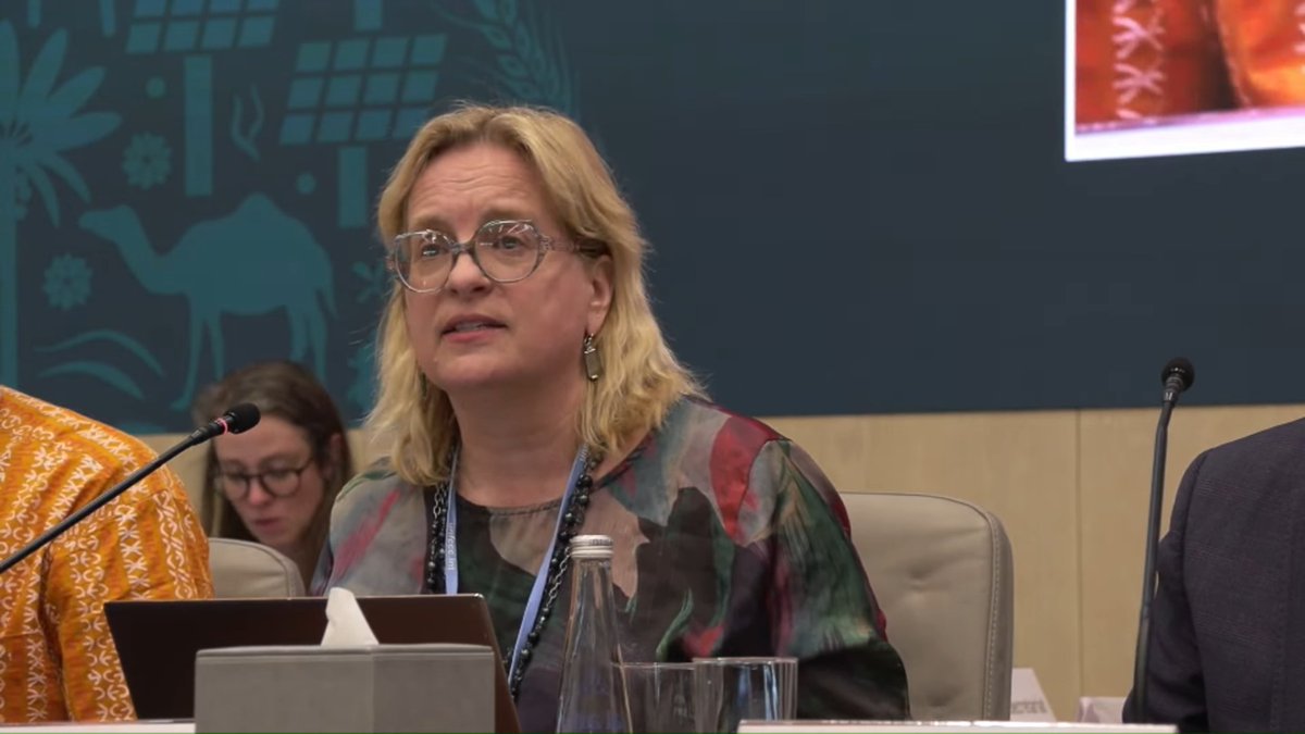 FaithLumonya's tweet photo. @liane_boell makes the point on behalf of @WGC_Climate that the Board of the Loss &amp; Damage Fund needs to go beyond engaging with @UNFCCC constituencies and also engage communities that are at the frontline of and have suffered loss and damage. @amwaafrika @CANIntl @youngo_unfccc https://t.co/DUFvdMPqWP