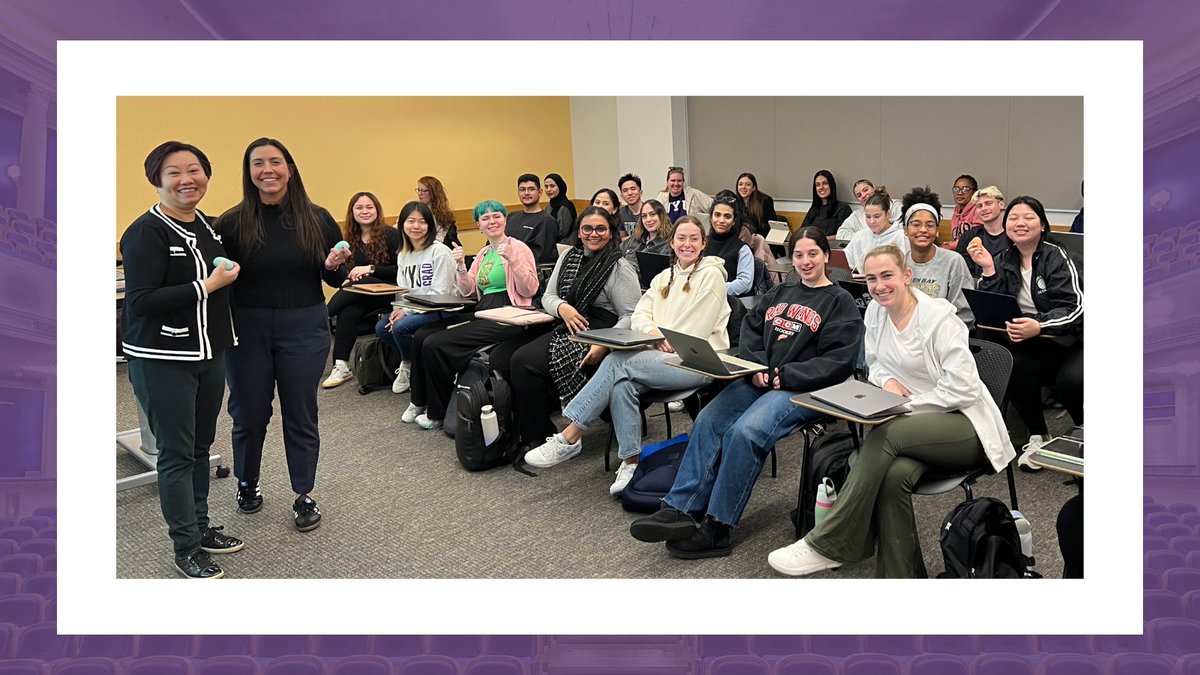 Thanks to Winnie Tsui, OTR/L, CHT and Gabriella Francis, OTR/L, ATC for their guest lecture in the NYU OT Health Advocacy and Administration course on transitioning to the tech world and the importance of advocating for OT in these spaces. So inspiring!

@nyusteinhardt