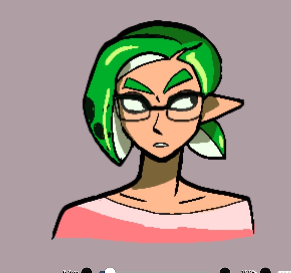 quick low quality half rims doodle 🥰 #coroika #splatoonmanga