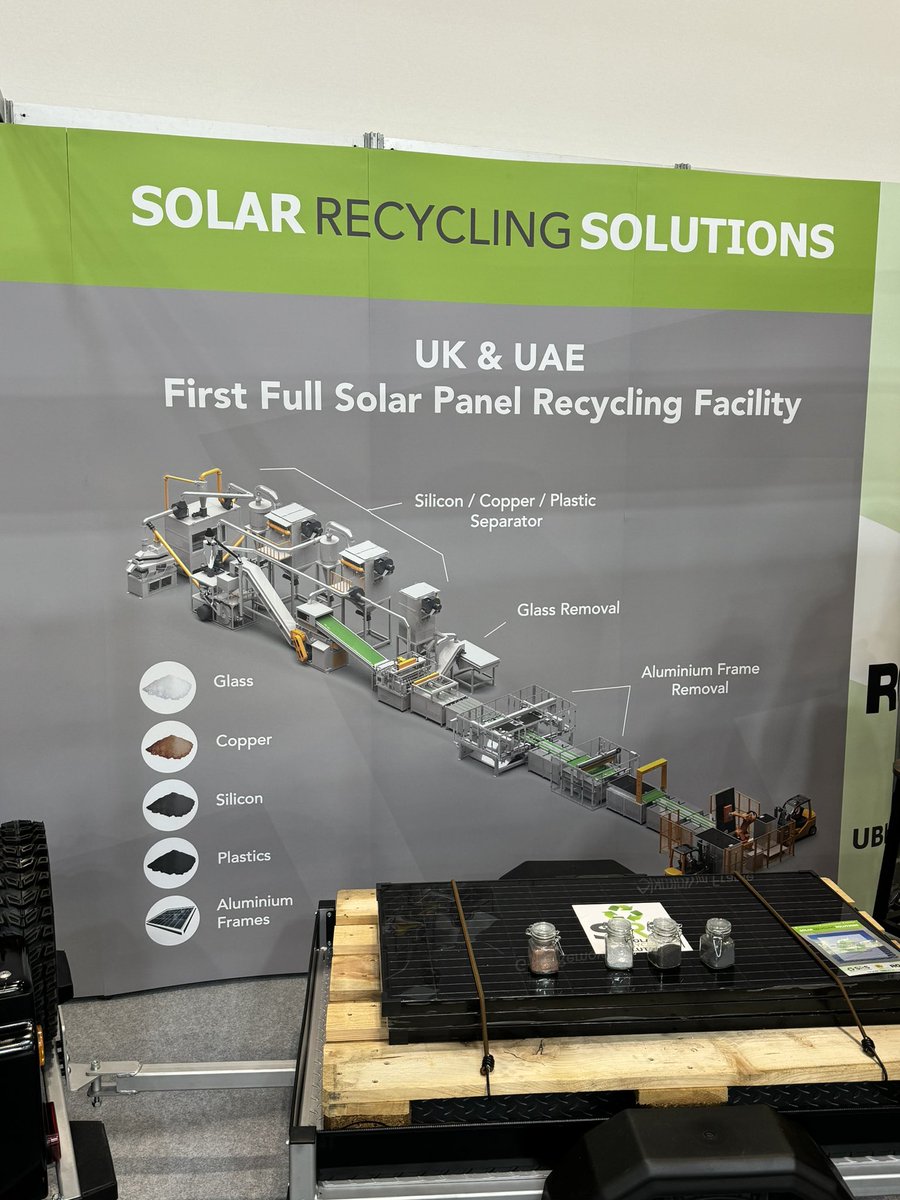 SRS- Solar Recycling Solutions at Stand B7a is a solar panel recycling company focusing on UK based solutions. Talk to the team now and they will be delighted to share with you the ways to achieve high recycle rate! ♻️ #SolarStorageLive