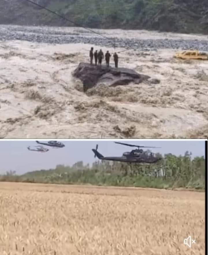فوجی افسروں کے کھیتوں کی گندم کو خشک کرنے کیلئے آدھا درجن ھیلی کاپٹر موجود ھوتے ھیں۔ مگر پانچ بھائیوں کو ڈوبنے سے بچانے کیلئے ایک بھی ھیلی کاپٹر موجود نہیں ھوتا ھے۔ الفاظ