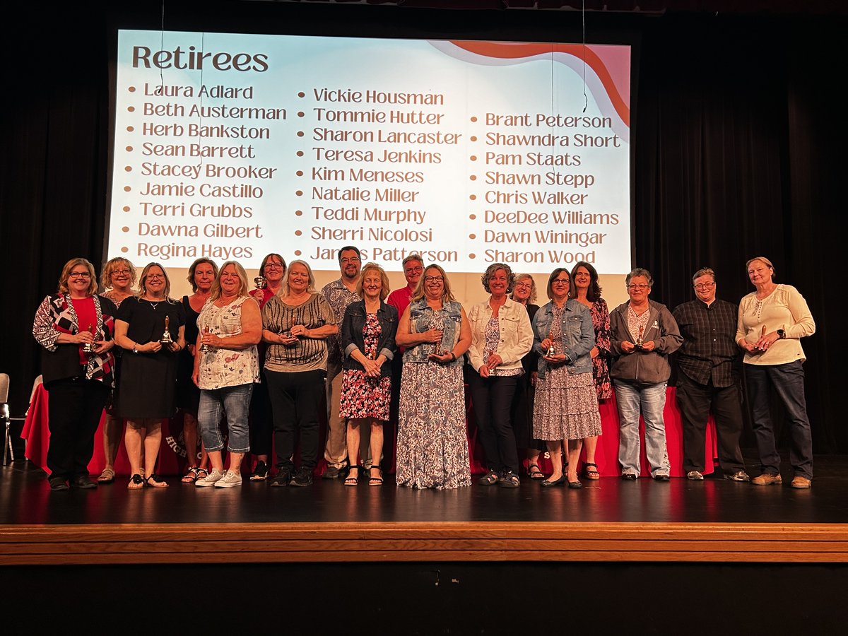 Congratulations to our 23-24 retirees. Thank you for all you have given to our students and families.