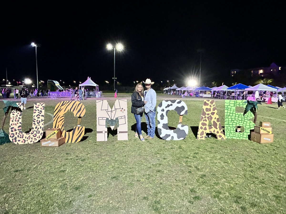 Dr Zenaida Aguirre-Munoz and I had fun at Cowtopia, an outstanding annual tradition at #ucmerced run by our Campus Activities Board.
