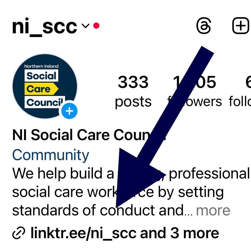 Do follow us on Instagram? Discover the latest news and events with our handle @NI_SCC with all of the best links in the @linktree in our profile. Keep in touch! #Linkinbio #Yes2SocialWork #Yes2SocialCare