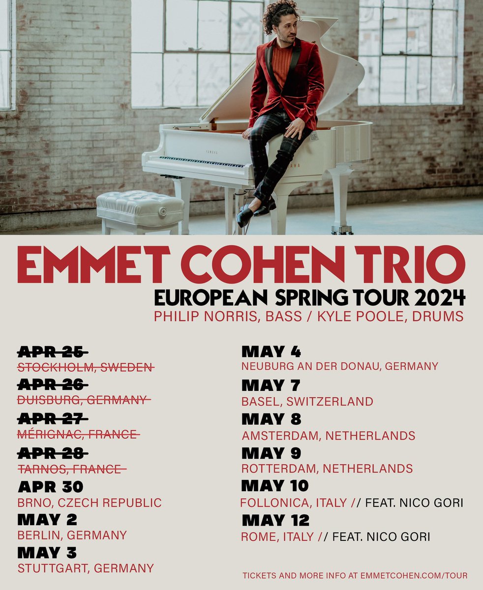 Happy International Jazz Day everyone! We’re celebrating in Brno, Czech Republic with a livestream tonight, and then continuing on in Europe! 🙏🏼🔥❤️ . Poster: @SpencerCPorter Photo: Gabriela Gabrielaa