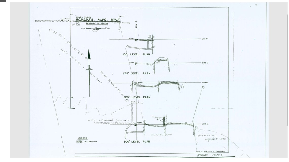 Bonanza King Lode, a famous gold/silver lode in NV, USA is for trade for TSX-V listed company shares. Any reasonable offer will be considered. Russ 775-778-1484