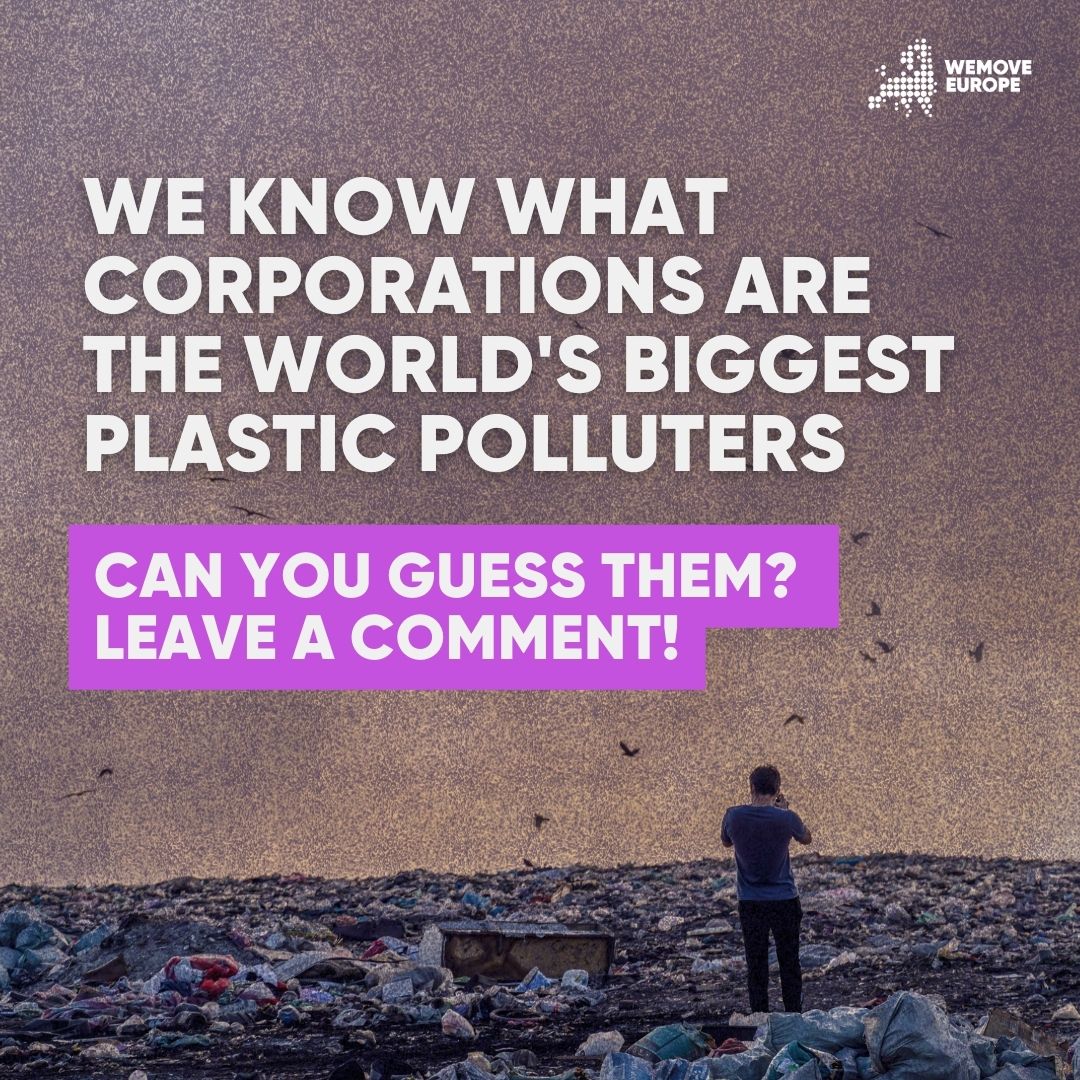 Can you guess which corporations are the top polluters? 🤔 Let us know in the comments! ⬇️ And if you want to do something about this, join our community to help keep fighting against big polluters! 👉 wemove.eu/JoinUs