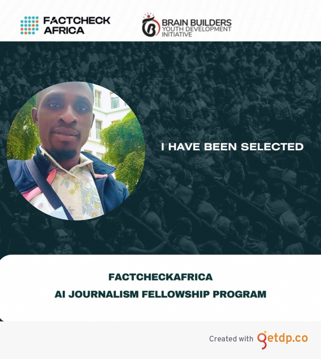 'I'm thrilled to announce that I've been accepted into the FactCheckAfrica AI Journalism Fellowship Program. @FactC_Africa @BrainBuilders01 #AIJournalismFellowship  #JournalismAI #MediaInnovation #FactCheckAfrica