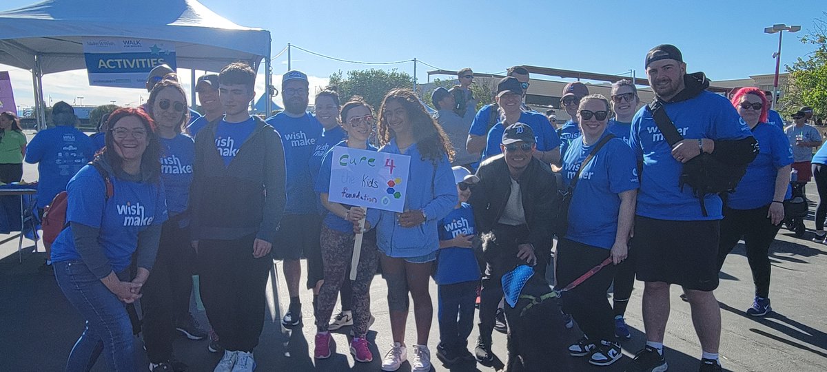 Members of the C4K team were out this weekend to show support for @MakeAWishSNV's Walk for Wishes. The C4K gang raised over $2,800 to help #MakeAWishSNV grant life-changing wishes for children with critical illnesses. Thanks to the C4K team!  🙌❤️🙏 #Cure4TheKidsFoundation
