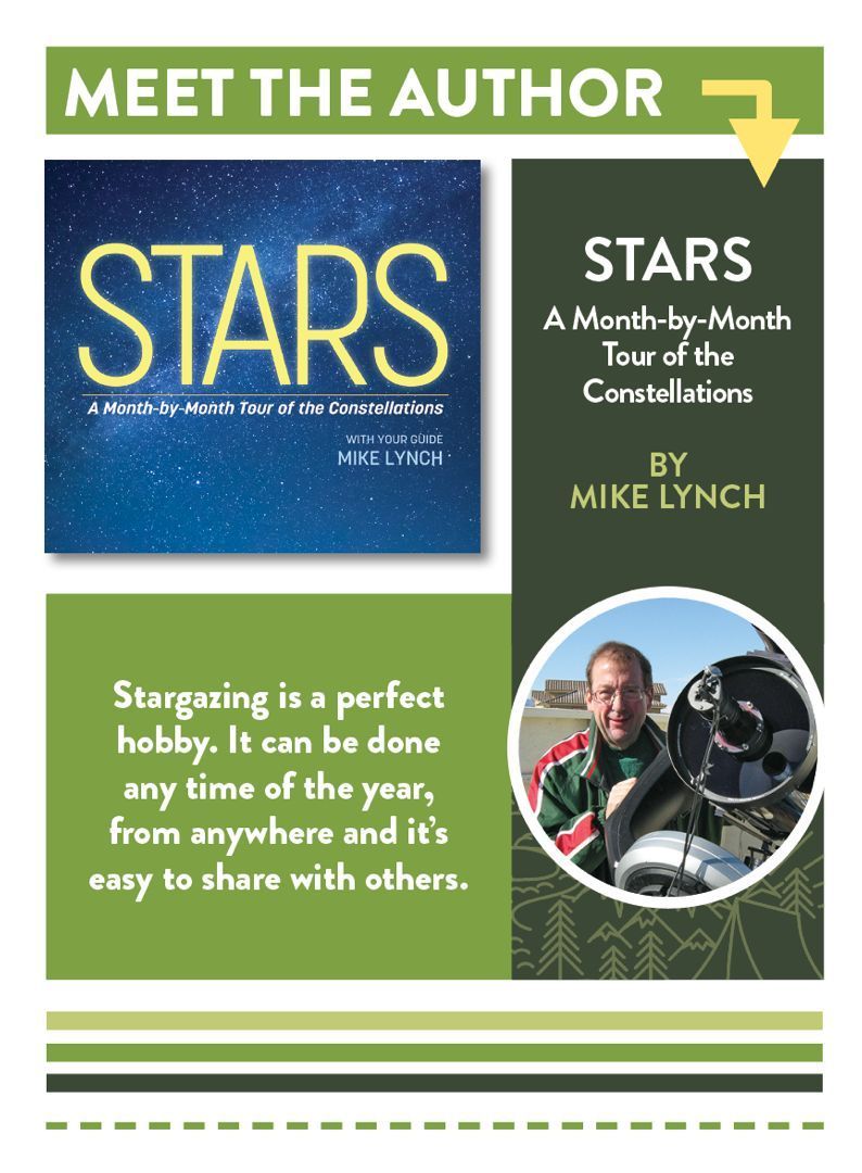 MARK YOUR CALENDAR: Mike Lynch, the author of Stars: A Month-by-Month Tour of the Constellations, will sign books at the Barnes & Noble in Eagan, MN, at 1 p.m. #authorevent #stargazing #starwatching #bewellbeoutdoors advkeen.co/3JEye8B