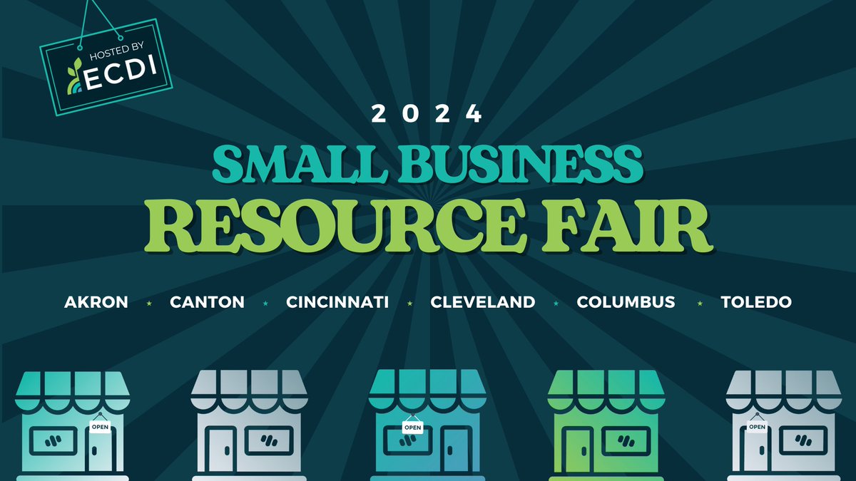 Our Small Business Resource Fairs are kicking off in Toledo (May 2), Cincinnati (May 2), and Cleveland (May 4)! Access the resources, support, and opportunities you need to grow your business. Tickets are still available, so be sure to register now: ecs.page.link/hs2YL