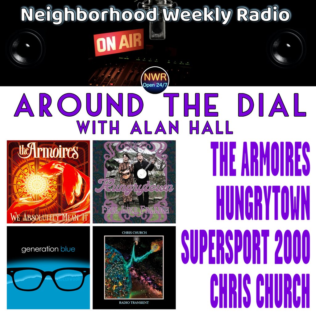 Around The Dial with Alan Hall on Neighborhood Weekly Radio spins The Armoires, Hungrytown, Chris Church, and Supersport 2000 from 'Generation Blue' (all out now at bigstirrecords.com)!
facebook.com/alan.hall.7739…
#NeighborhoodWeeklyRadio #AroundTheDial #IndiePop #IndieRock