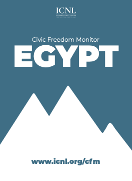 🇪🇬 Updated report for EGYPT 🔎 Explore our Civic Freedom Monitor bit.ly/3UAqI4T for current info on freedoms of association, expression & peaceful assembly in #Egypt + reports on over 50 other countries and 8 multilateral orgs covering key legal issues re: civil society