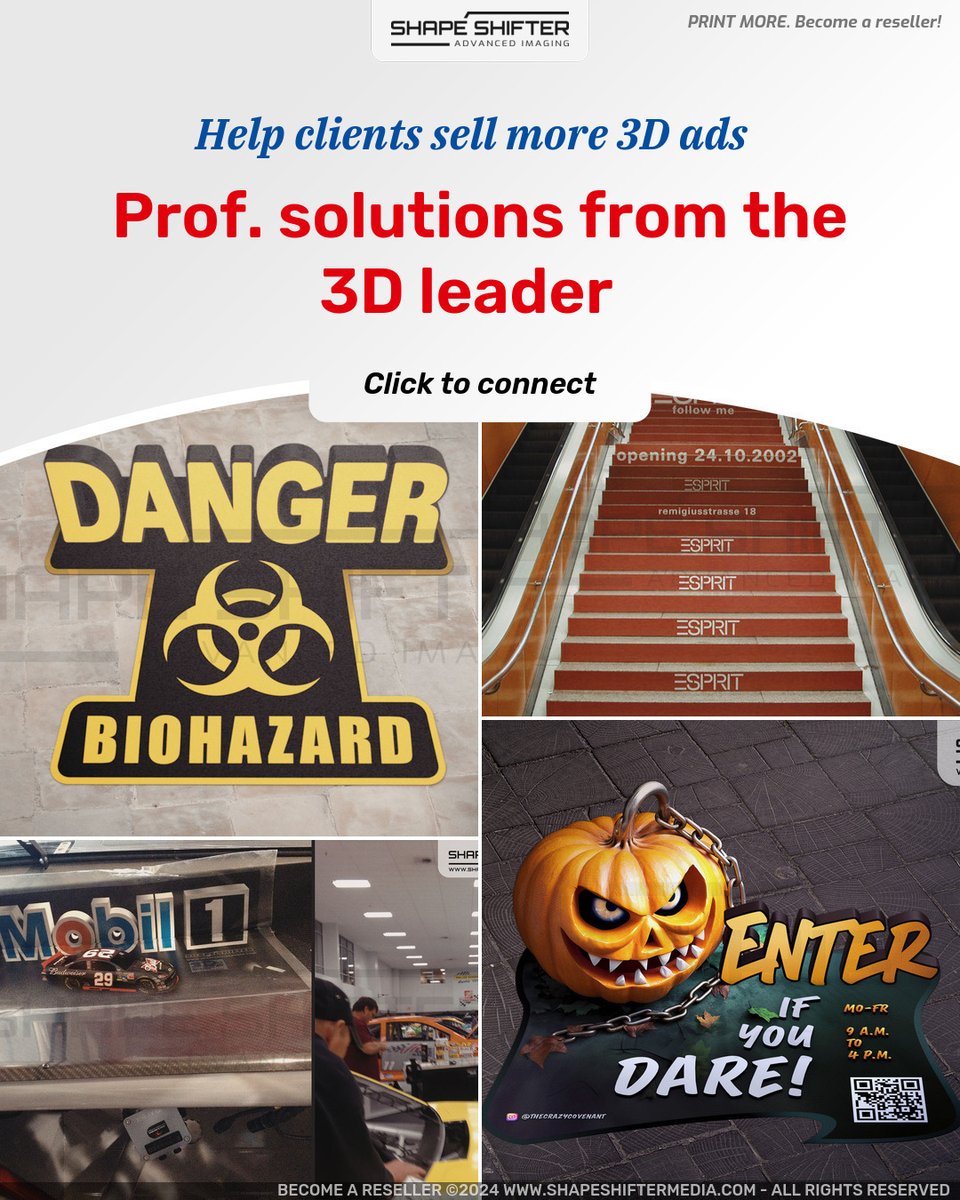 ssm.li Help clients sell more 3D ads Prof. solutions from the 3D leader Click to connect #print #digitalprinting #drupa #printerverse #printing #canon #businesstrends #printingsolutions #printhorizonsreport #printingpress #girlswhoprint