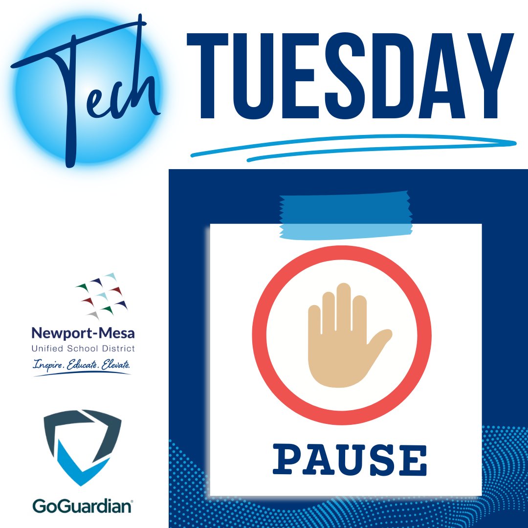 📵 Time to disconnect! Use GoGuardian Parent to pause internet access on your child's Chromebook. Whether it's study time or family time, enjoy uninterrupted moments together. Visit bit.ly/3vtAUTa to learn how!
#TechTuesday #DigitalWellbeing