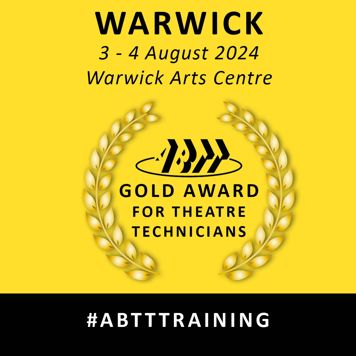 NOW BOOKING: The ABTT Gold Award For THEATRE TECHNICIANS- a two-day course designed to support the candidate for a role in which they will be responsible for managing the working environment and the practices therein.

Find out more here: abtt.org.uk/events/abtt-go…

#ABTTTraining