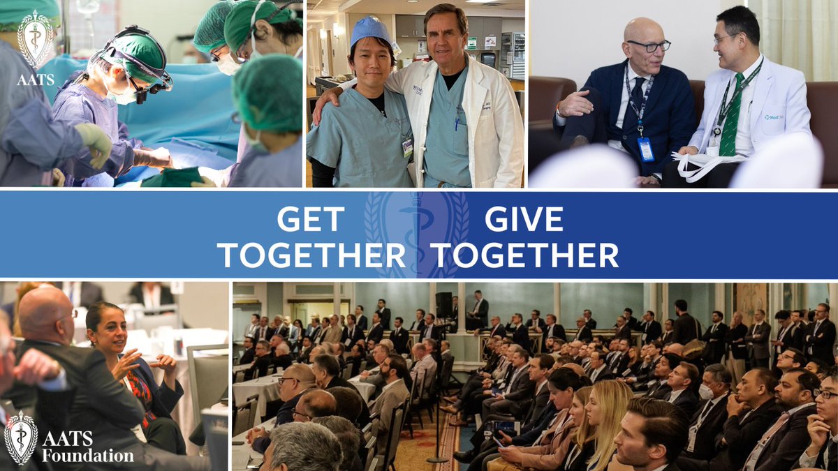 It's your last chance to give to the #AATS2024 Get Together, Give Together campaign raising funds for the AATS Foundation so it can continue to support students, mid-career surgeons, and more grow their #cardiothoracic careers. Donate: aats.org/foundation