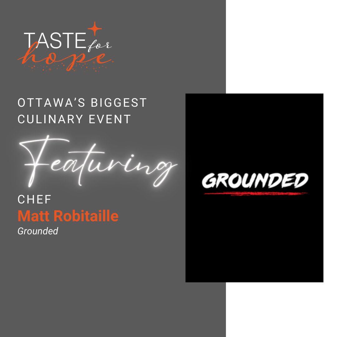 There aren’t many places in Ottawa where you can grab an amazing cup of coffee or stop in for exceptional gastro-pub fare. Chef Matt Robitaille & the team at @GroundedOttawa will share some of their best cuisine at #TasteforHope2024! Get your tickets: tasteforhopesgh.ca