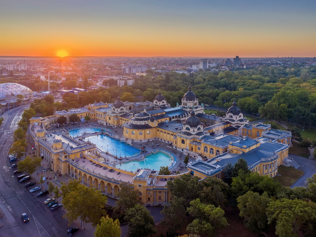 The Széchenyi Thermal Baths in Budapest, Hungary is one of the largest and oldest thermal bath complexes in Europe 🛁

The popular baths are open year-round and its springs are believed to have medicinal properties due to their high mineral content. ✨

#europetravel #france